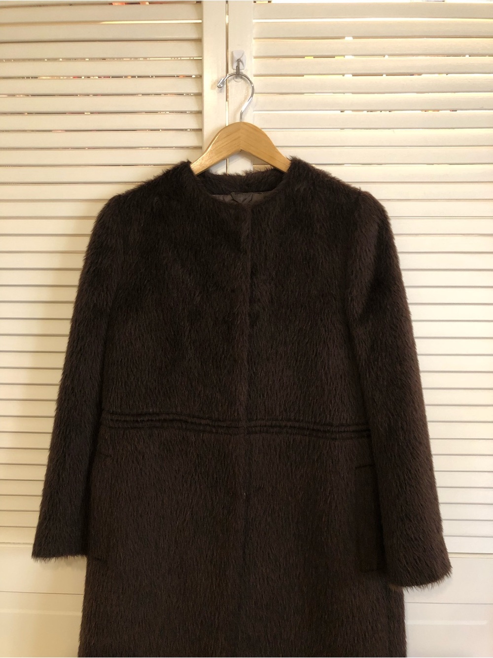 Brown Alpaca Italian Coat - Picture 3 of 8